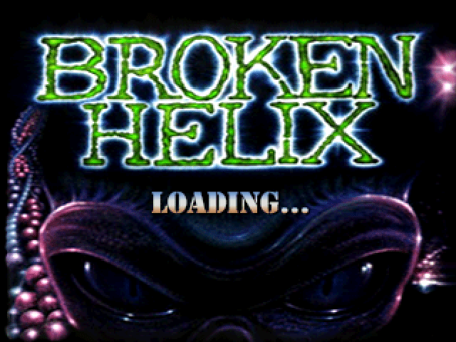 Broken Helix title screen for Playstation